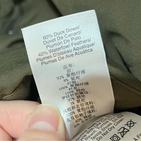 DKNY puffer parka olive army green S - Picture 6 of 14